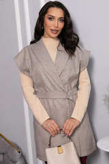 Жилет костюмный Жюлли (бежевый) Б14487-4М LT Collection