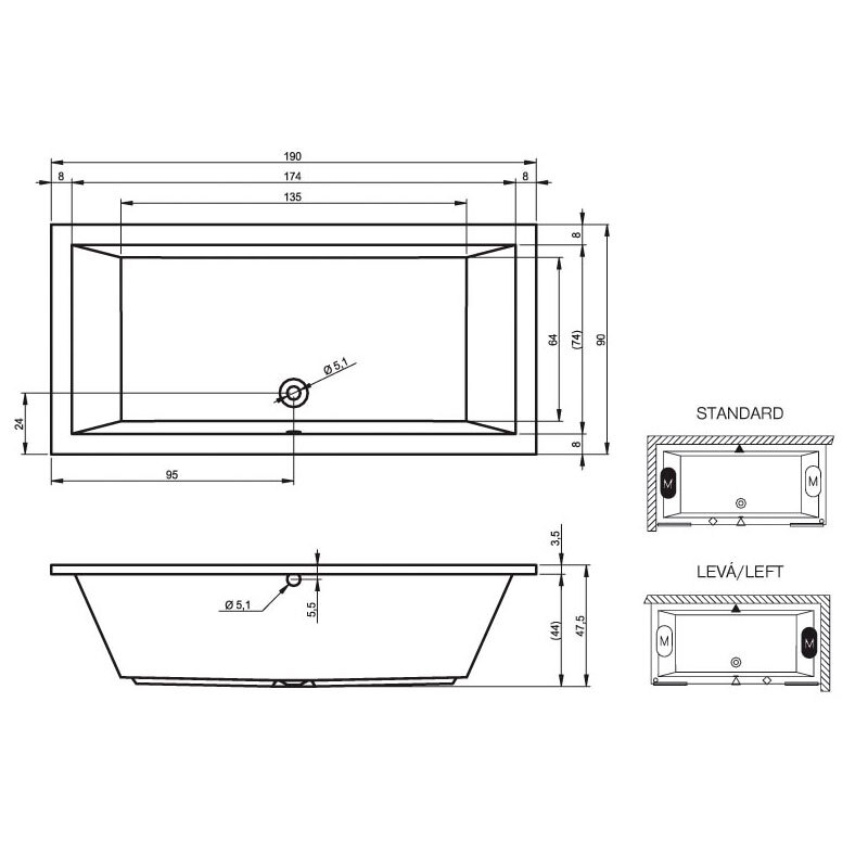 ванна Riho Lusso