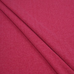 Кулирная гладь, 46% ПЭ, 46% Хлопок, 8% ПУ(эластан), 185 гр/м2, меланж т.малиновый (0196)