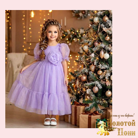 Платье нарядное на корсете (6-9) 251204-W2107