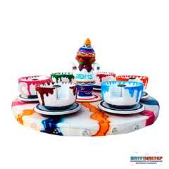 Карусель чашки «Сладкая симфония» 6 чашек, 12 мест, 5×5×2,5 м