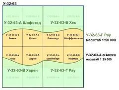 Сборник №7 «Рау». Два масштаба. Учебные топографические карты для практической работы и склейки.