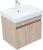 Aquanet 345353 Тумба с раковиной Оптима 60 цв. дуб светлый (345353)