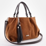 Сумка Саломея 607 эко-замша миндаль