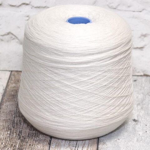 Кашемир (35%) с шелком (30%) и мериносом 2/56 белый натуральный