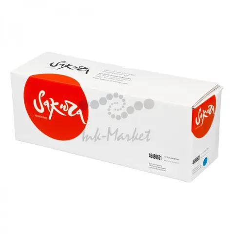 Картридж Sakura 46490631 для OKI, голубой, 7000 к.