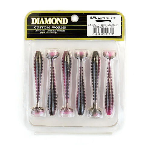 Силиконовая приманка S.W. Worm Fat 2.8" (6шт/уп)