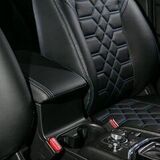 Авточехлы "КОБРА". Индивидуальный пошив для Pontiac Vibe. Экокожа. Алькантара.