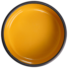 Mr.Kranch миска керамическая для собак черная с желтым 420 мл