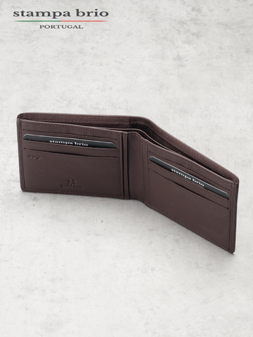 650 R - 4087 - Портмоне с потайным монетником и RFID защитой, Stampa Brio