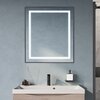 BelBagno SPC-KRAFT-1400-800-SENS-AL Зеркало в алюминиевой раме со встроенным светильником и сенсорным выключателем по периметру рамы, SPC-KRAFT-1400-800-SENS-AL, 1400x800x32 мм