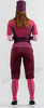 Элитный лыжный комплект жилет + шорты женский Noname Ski Vest-Shorts Red/Dk Rasberry