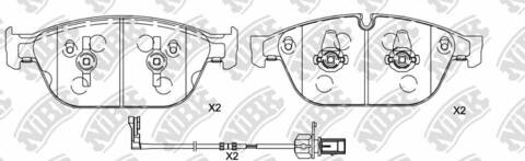 Колодки NiBK PN33009W