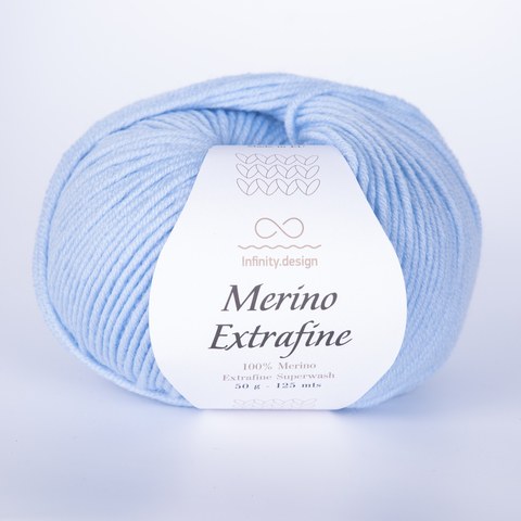 Пряжа Infinity Merino Extrafine 6511 нежно-голубой