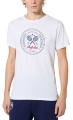 Теннисная футболка Australian Cotton Crew T-Shirt - white