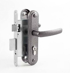 Замок Димитровград врезной "Зенит" ЗВ7.2 (Омега) цилиндров. с ручками сереб