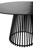 фото 4 Стол TERNI 120 MATT BLACK MARBLE SOLID CERAMIC Черный мрамор матовый, керамика /Черн.каркас, DISAUR на profcook.ru