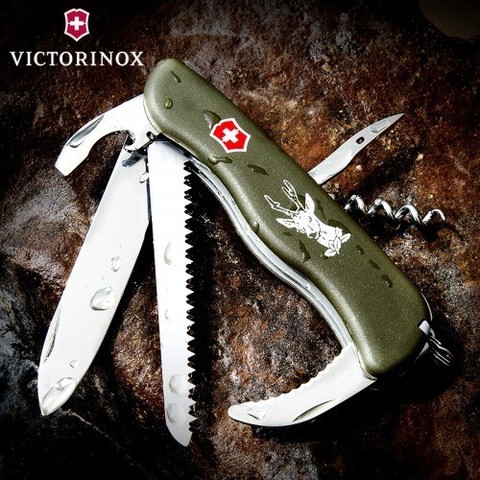 Нож складной Victorinox Hunter, 111 mm, Green (0.8873.4)