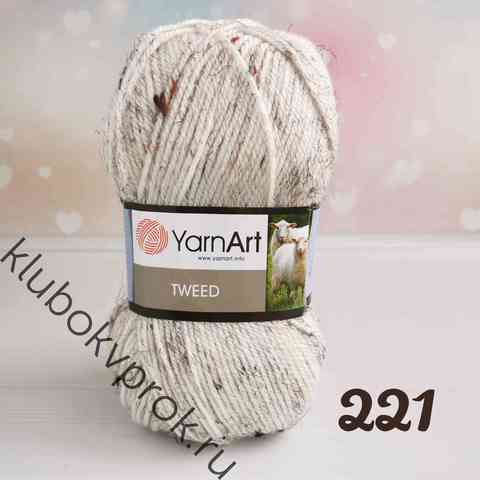 YARNART TWEED 221, Молоко