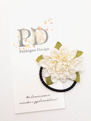 Резинка для волос Pankigno Design с цветком мини хризантемы