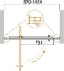 Душевая дверь в нишу Cezares MOLVENO-BA-1 MOLVENO-BA-1-80-C-Cr-IV
