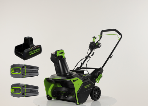 Аккумуляторный снегоуборщик Greenworks GD82STK5, 2602507U2	,82v, 56 см, 2 АКБ  8 А·ч и ЗУ на 2 слота