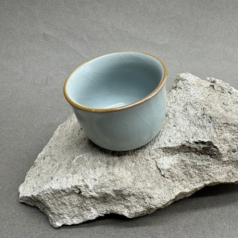 Чашка бирюза с трещинками, 50мл