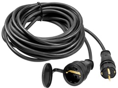 ЗУБР КГ-325-Ш, КГ, 3 х 2.5 мм2, 10 м, IP44, 4000 Вт, силовой удлинитель-шнур, Профессионал (55017-10)