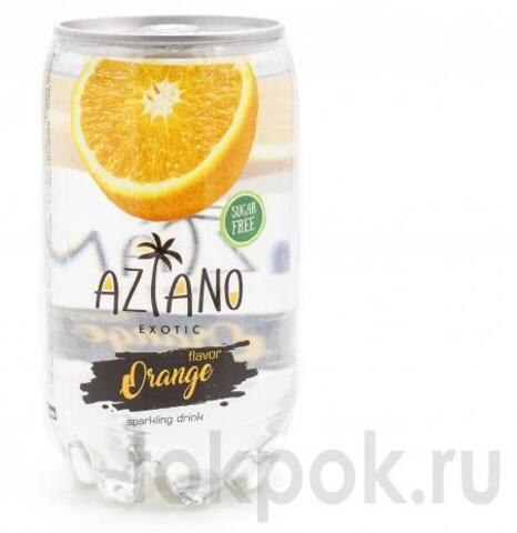 Газированный напиток со вкусом апельсина Aziano Orange Fruit Sparkling Drink, 350 мл