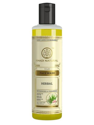 Гель для умывания ТРАВЫ Khadi Natural, 210 мл