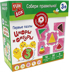 Fun Box. Собери правильно! Цифры и фигуры. 3+