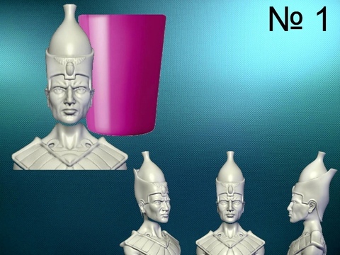 Силиконовый молд Бюст № 1 (серия Фараоны) 3 D