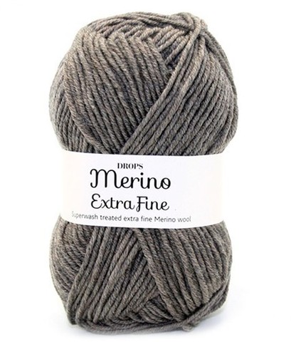 Пряжа Drops Merino Extra Fine 06 коричневый