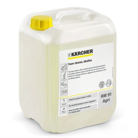 Щелочное пенистое средство Karcher RM 91 AGRI, 10 л