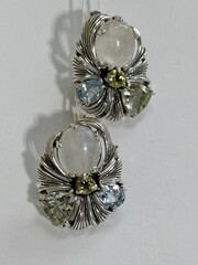 Модерн (серьги из серебра)
