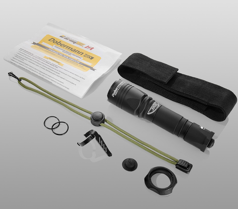 Фонарь светодиодный тактический Armytek Dobermann Pro XHP35 HI, 1570 лм, теплый свет, аккумулятор