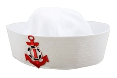 Купить Бескозырка с красным якорем в Магазине тельняшек