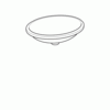 Geberit VariForm Раковина с установкой под столешницу овальной формы, Т1=50х40 см, без отв. под смеситель, без отв. перелива