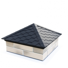 Колпак для забора EVEREST Серый (2 х 2)