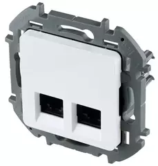 INSPIRIA Розетка 2хRJ45 6 UTP белый 673840