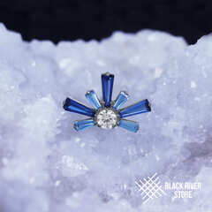 Xanthea Aqua & Blue Corundum & Crystal