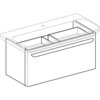 Geberit 824100000+125400600 Комплект 824100000 myDay Шкафчик под раковину 880х410х405 мм, 1 ящик с подсветкой, белый глянец+125400600 myDay Раковина 1000x480 мм