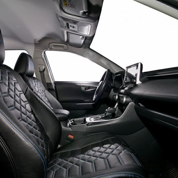 Авточехлы "КОБРА". Индивидуальный пошив для Pontiac Vibe. Экокожа. Алькантара.