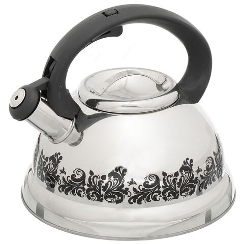 Чайник нерж, 3 л, свист, зеркал, меняет цвет, Катунь, индукц, КТ-109