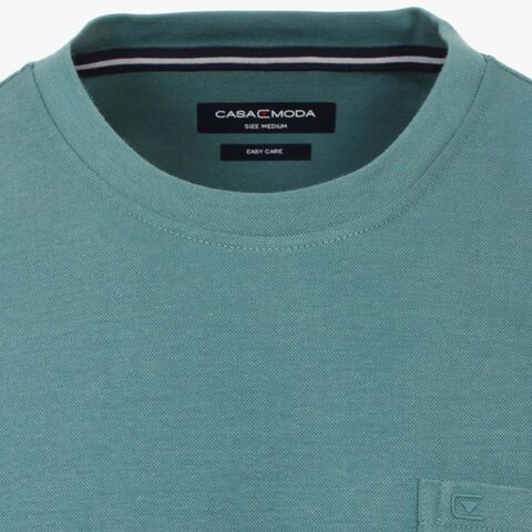 Футболка Casamoda 913699100-393 цвет Тюркиз, короткий рукав