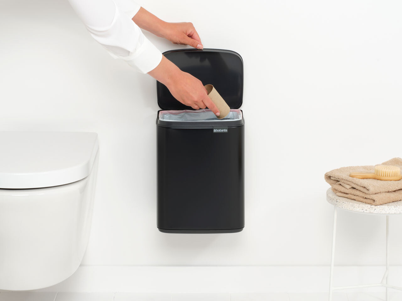 Мусорный бак Bo (7 л), Черный матовый, арт. 222900 - фото 5