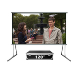 Экран для проектора S'OK серии Fast Folder SCPSFF-266x150FR 120'' 16:9 напольный, полотно White PVC