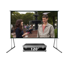 Экран Cinema S'OK серии Fast Folder SCPSFF-266x150FR 120'' 16:9 напольный, переносной, полотно White PVC, прямая проекция, черный кейс