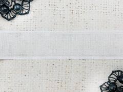 Велкро/липучка крючок на клеевой основе, ш. 5 см, белый