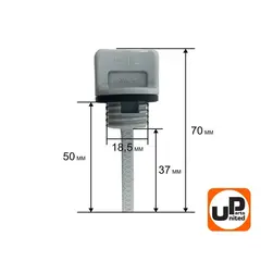 Щуп масляный UNITED PARTS для бензинового двигателя UP168/170 диаметр 18,5мм, длина 37мм